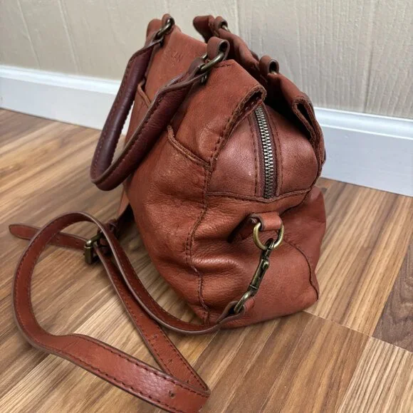 American Leather Co. Sequoia Satchel Purse Bag - Picture 7 of 13